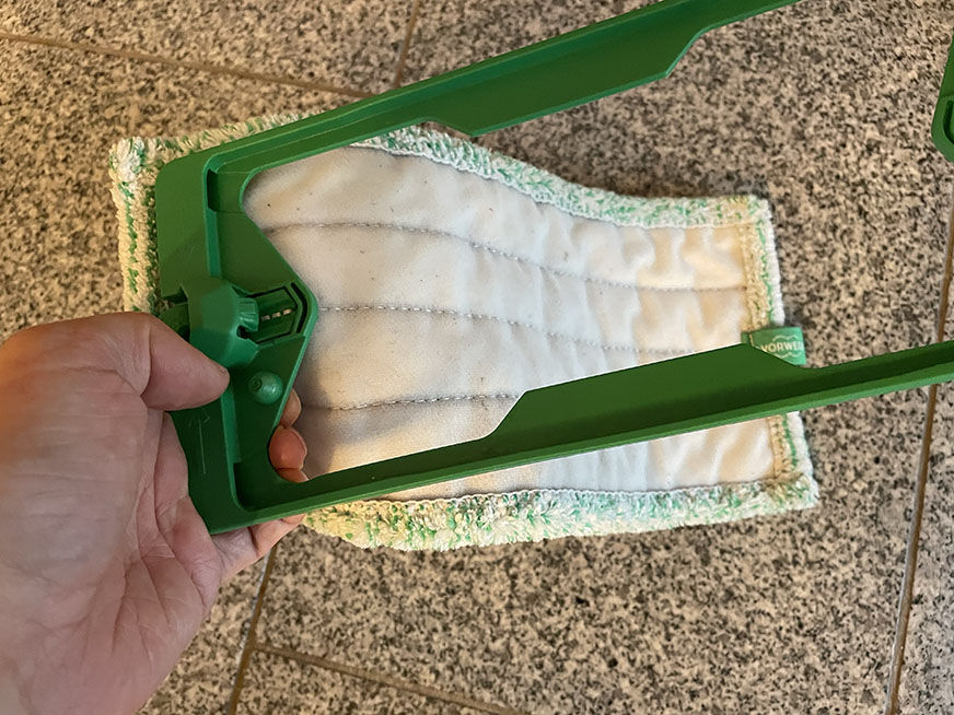 Einspannen des Mopps